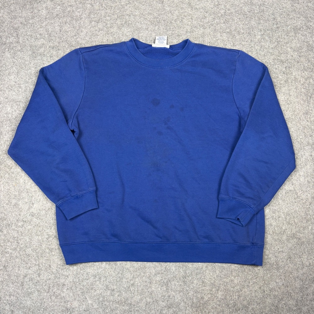 Blair‎ Mens Large Royal Blue Crewneck Sweatshirt Pullover Fleece 612311